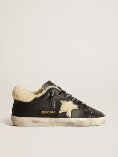 Super-Star sneakers with shearling inserts