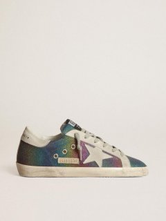 Super-Star sneakers with rainbow glitter