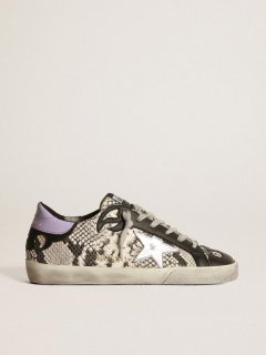 Snakeskin Super-Star sneakers with silver star