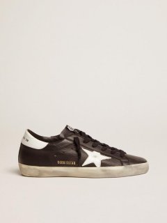 Superstar sneakers in leather with contrast star and heel tab