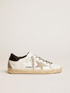 Women??s Super-Star sneakers with black heel tab and metal stud lettering