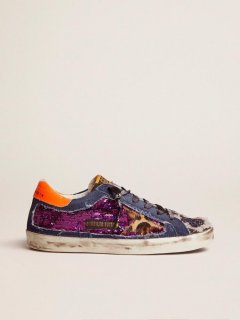 Women’s Limited Edition LAB glitter leopard-print Super-Star sneakers